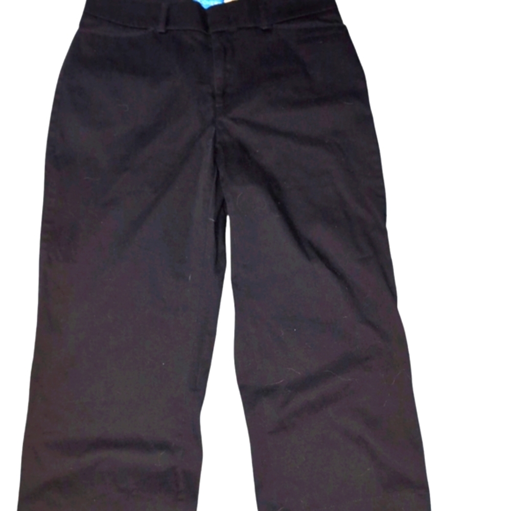 Dockers Women's Nouveau Fit Cropped Black Pants Size 6